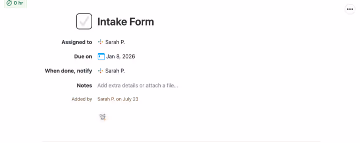 Image of Inspira Advantage's student dashboard, task details page