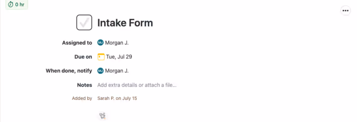 Image of Inspira Advantage's student dashboard, task details page