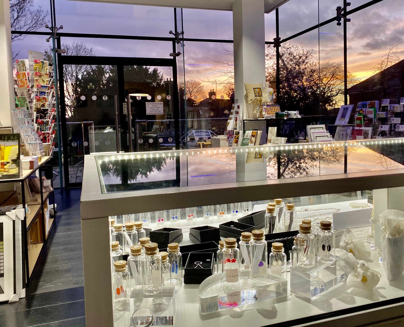 Late winter afternoon in the shop