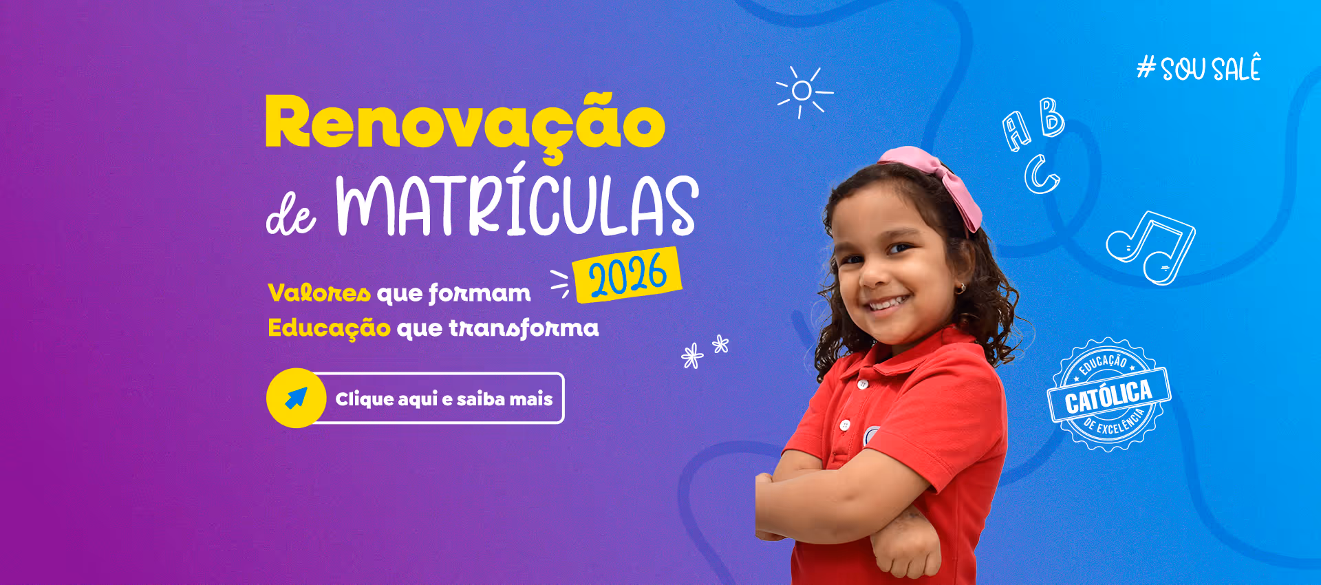 Renovação de Matriculas 2026 com condições especiais!