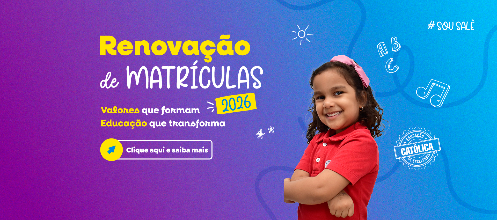 Renovação de Matriculas 2026 com condições especiais!