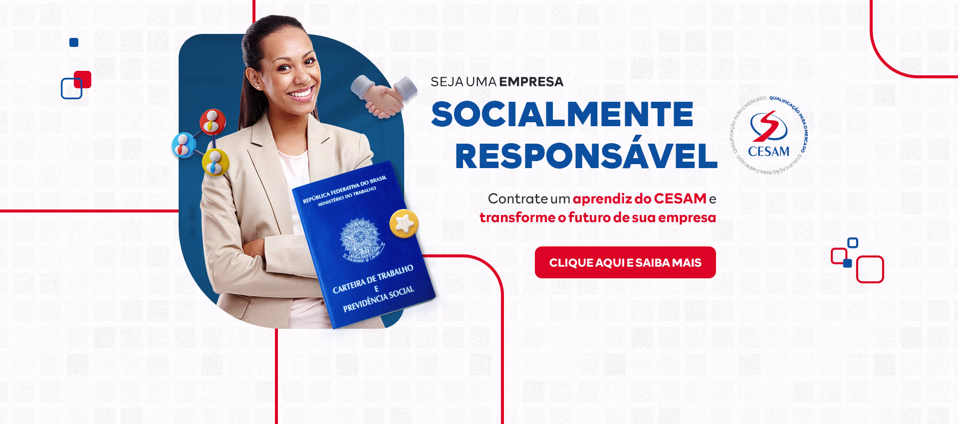 Contrate um aprendiz do CESAM