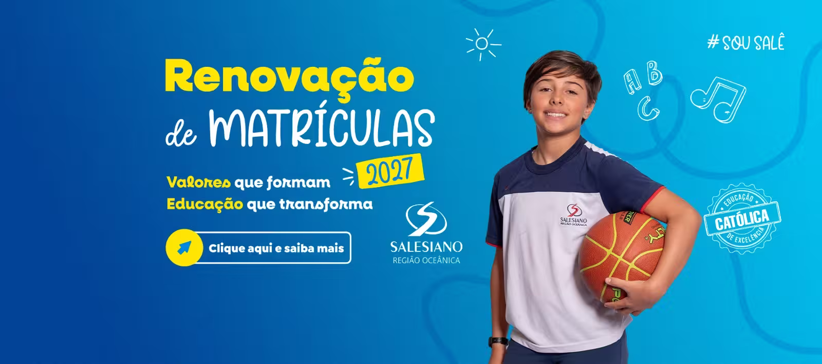 Renovação de Matrículas 2027 - Acesse o Portal do aluno! 