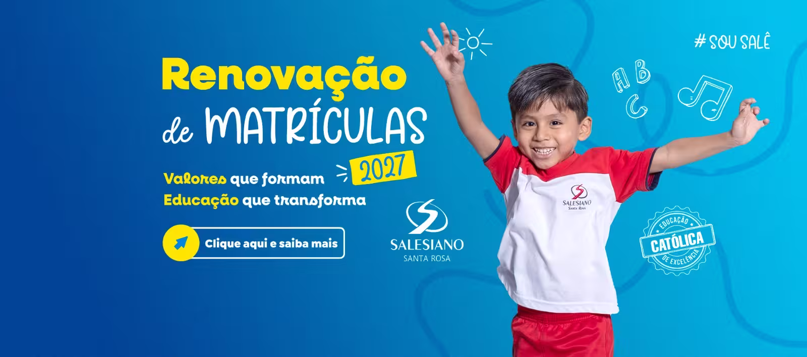 Renovação de Matrículas 2027 - Acesse o Portal do aluno! 