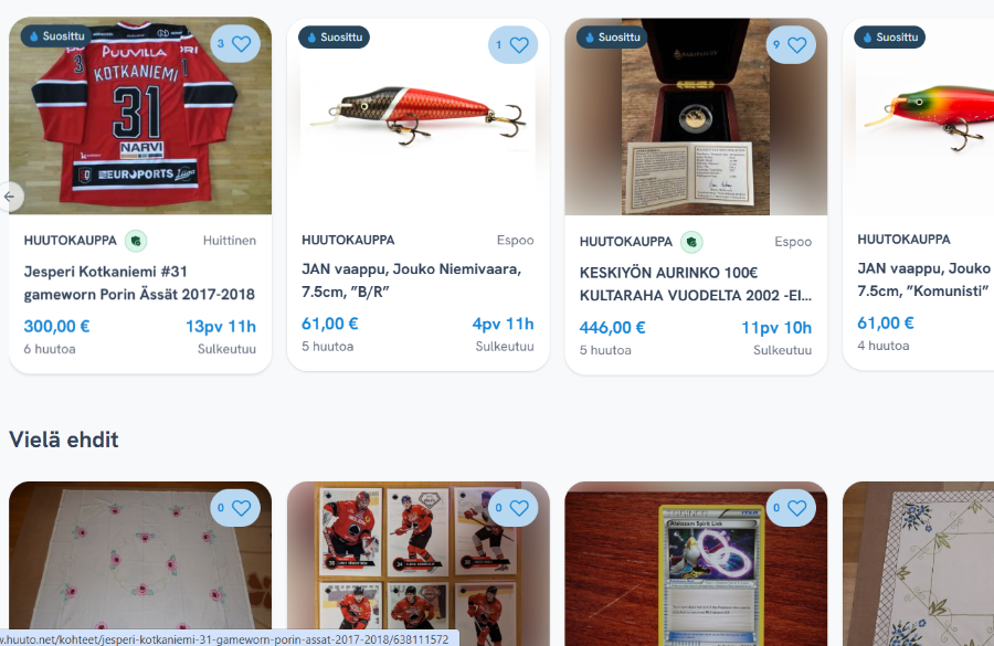 Huuto.net päivittyi 2020-luvulle