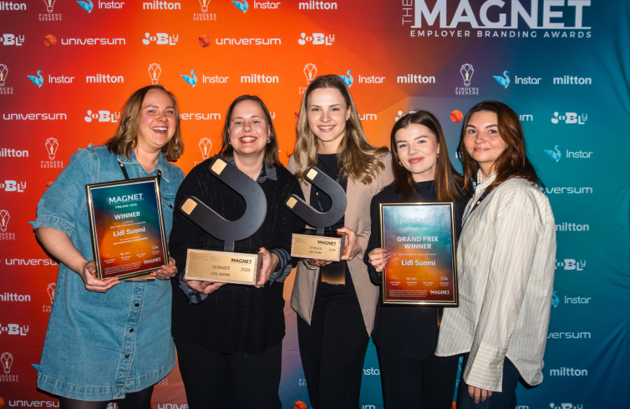 Lidl palkittiin parhaana työnantajabrändinä