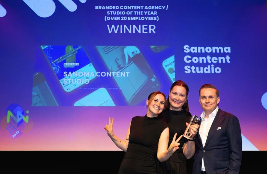 Sanoma pokkasi kahdeksan palkintoa kansainvälisestä The Branded Content Awards -kilpailusta
