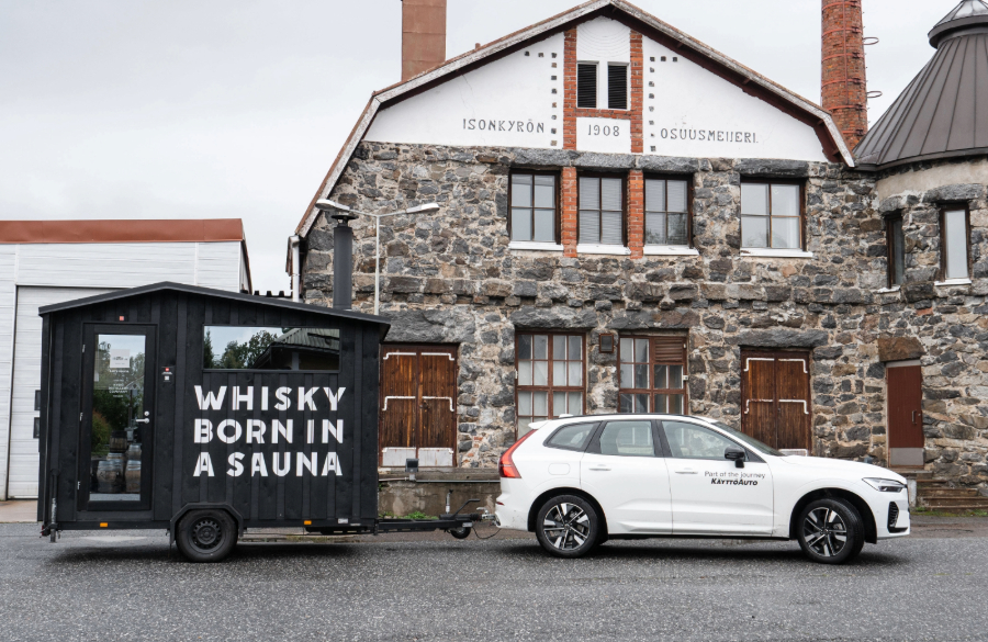 Kyrö Distillery tekee saunakiertueen ympäri Eurooppaa yhdessä Harvian kanssa