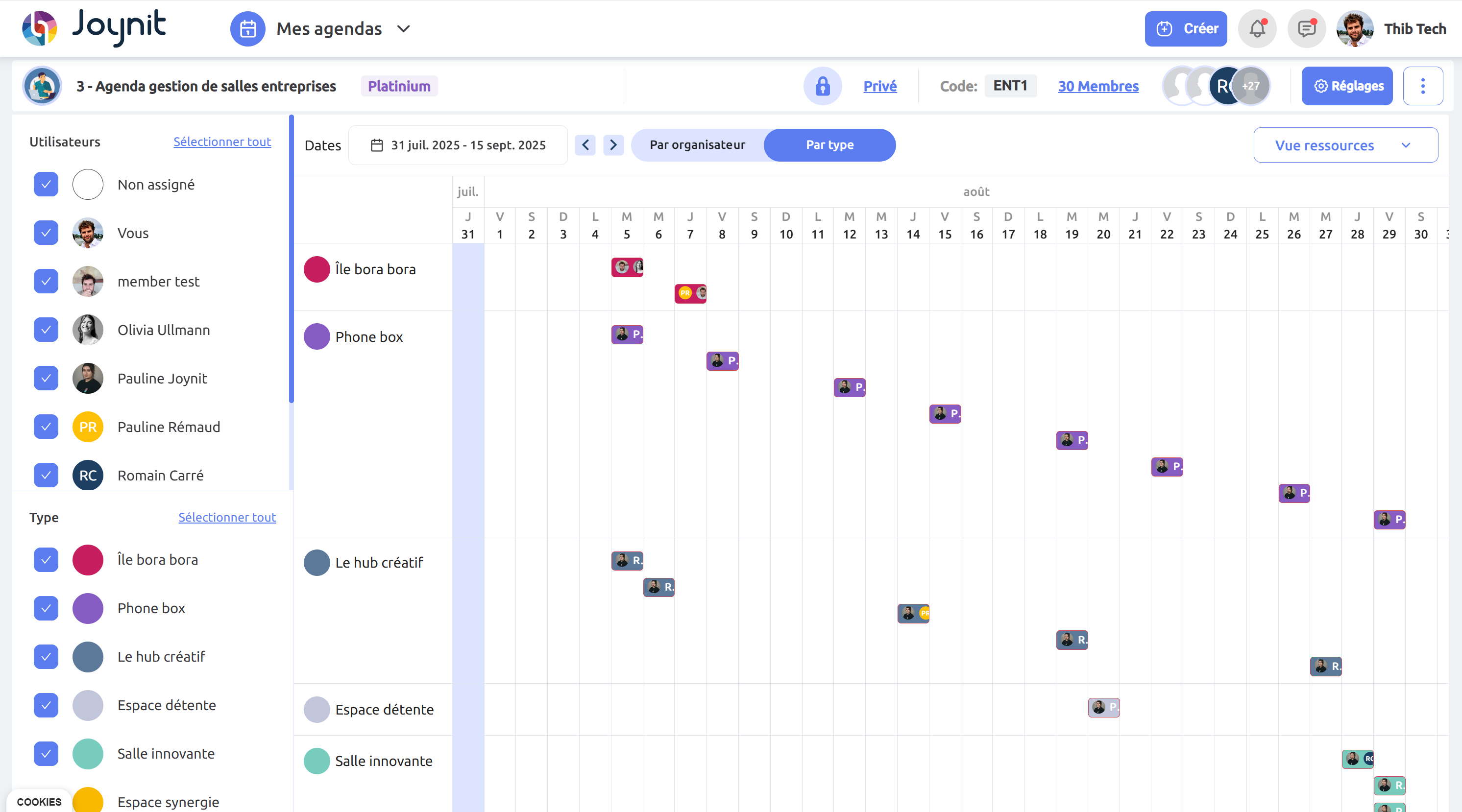 logiciel réservation de salle