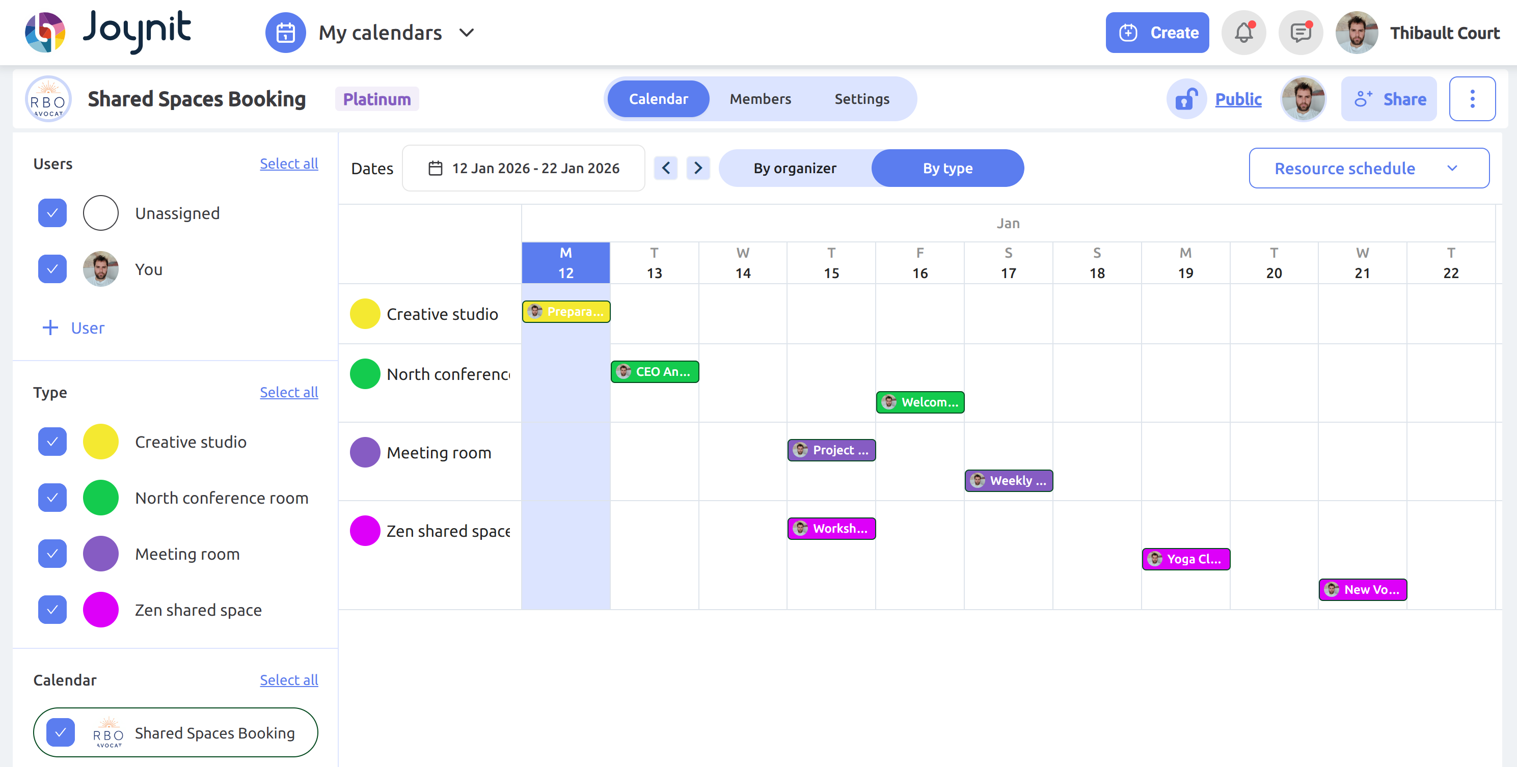 Planning - Taches et disponibilites