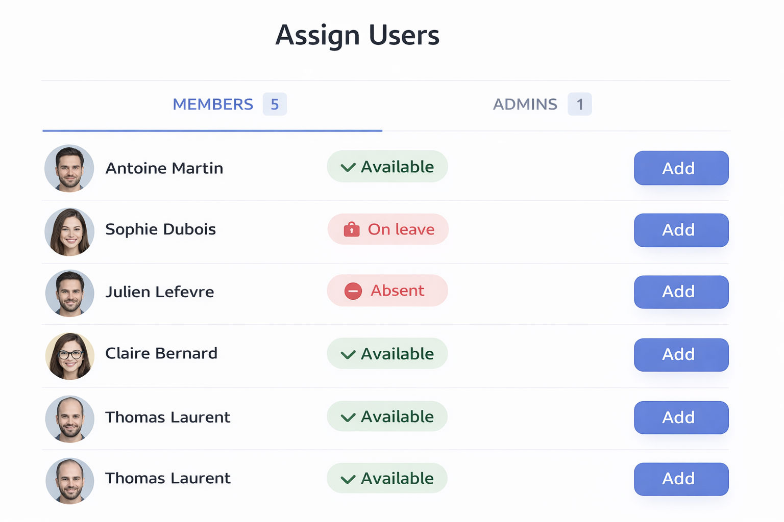Church volunteer availability