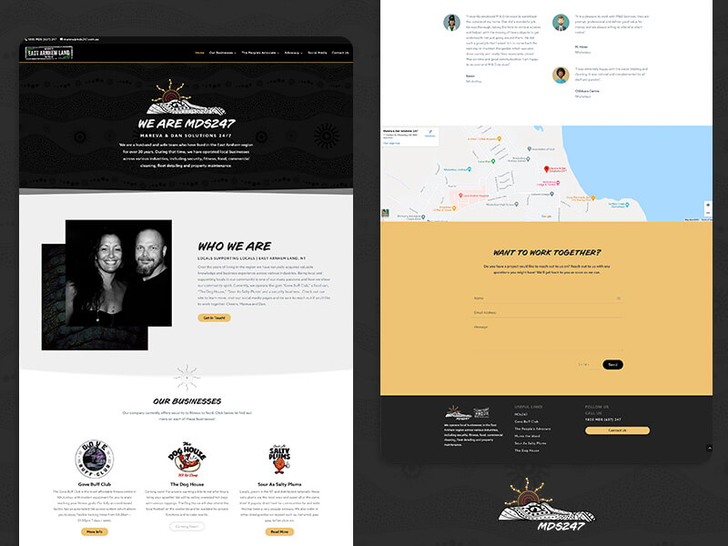 MDS247, a website redesign project using Wordpress & Divi