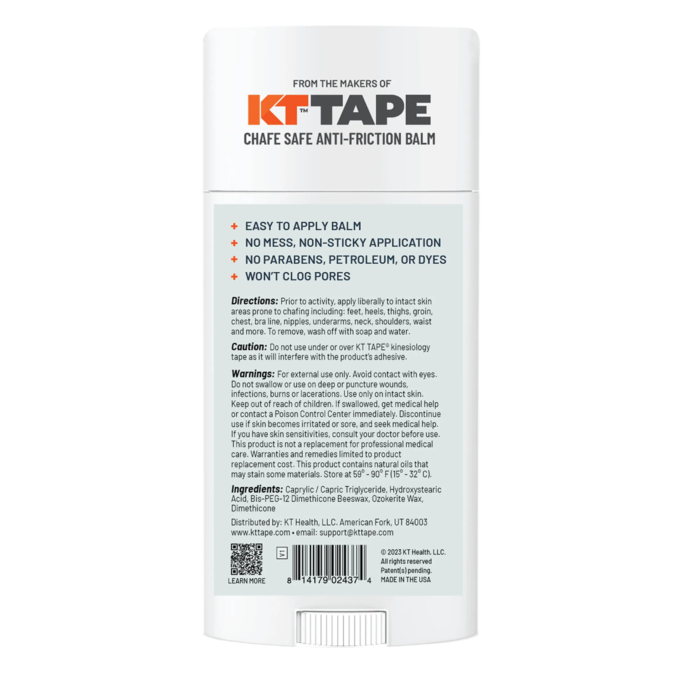 Back of Chafe Safe pack