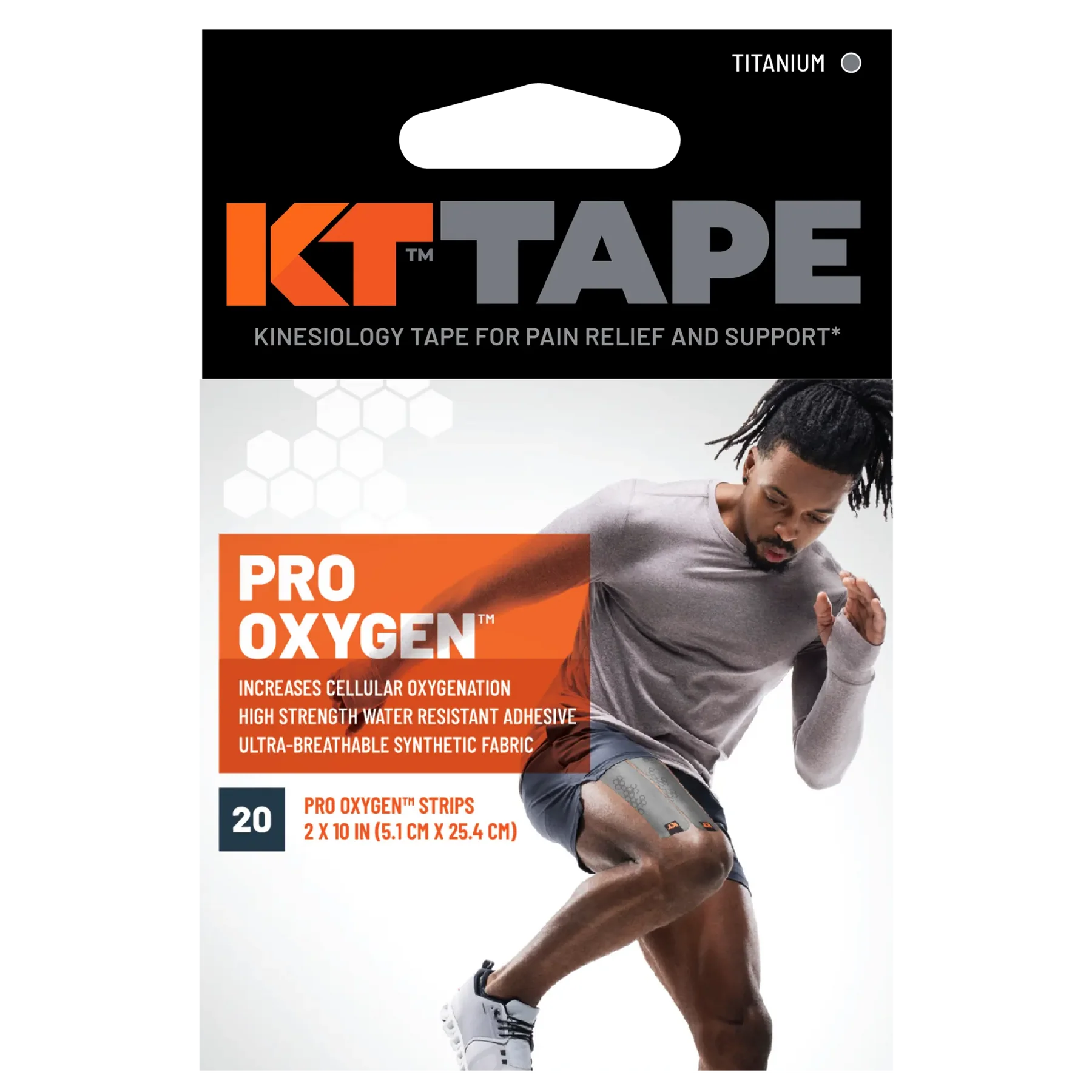 KT Tape Pro Oxygen Titanium box