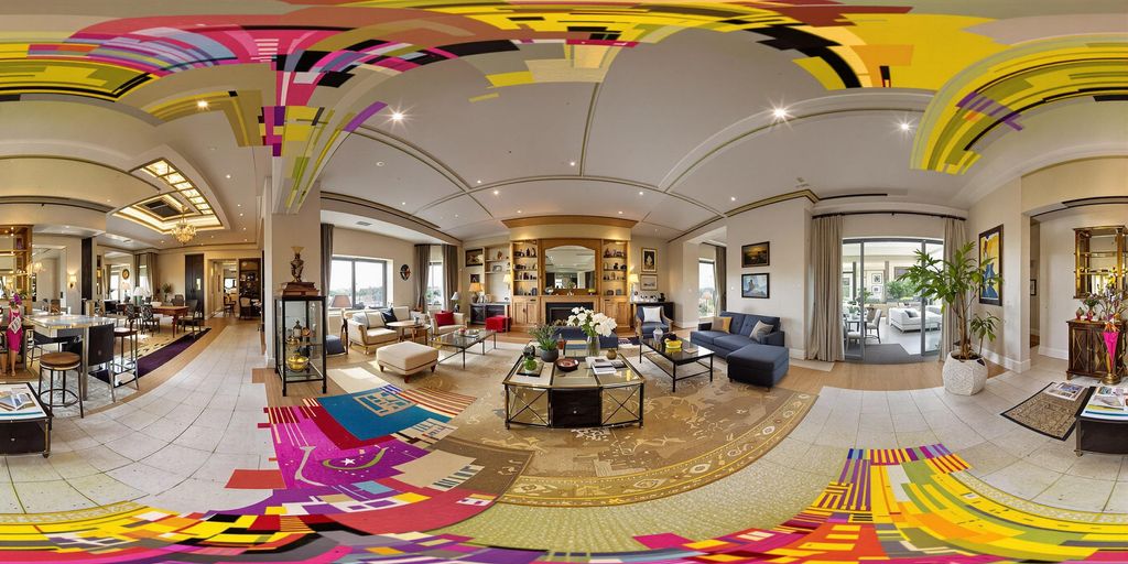 Virtual tour of a modern real estate property interior.
