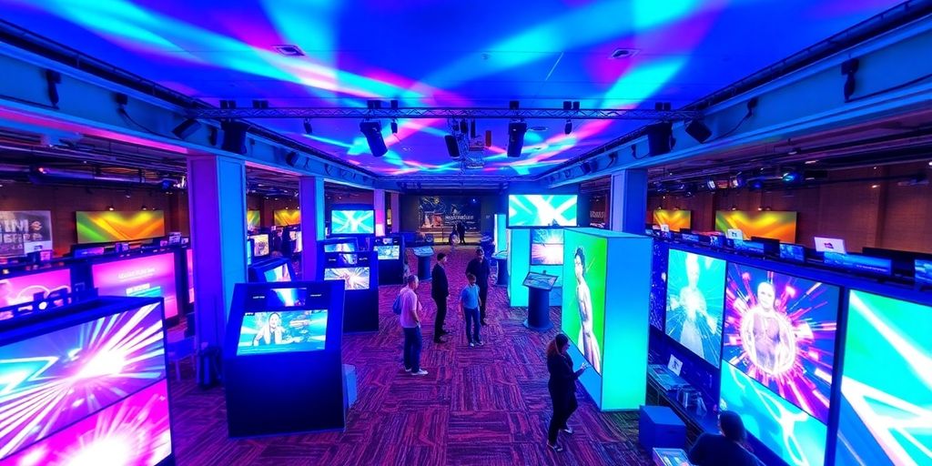 3D virtual tour of an exciting event space.