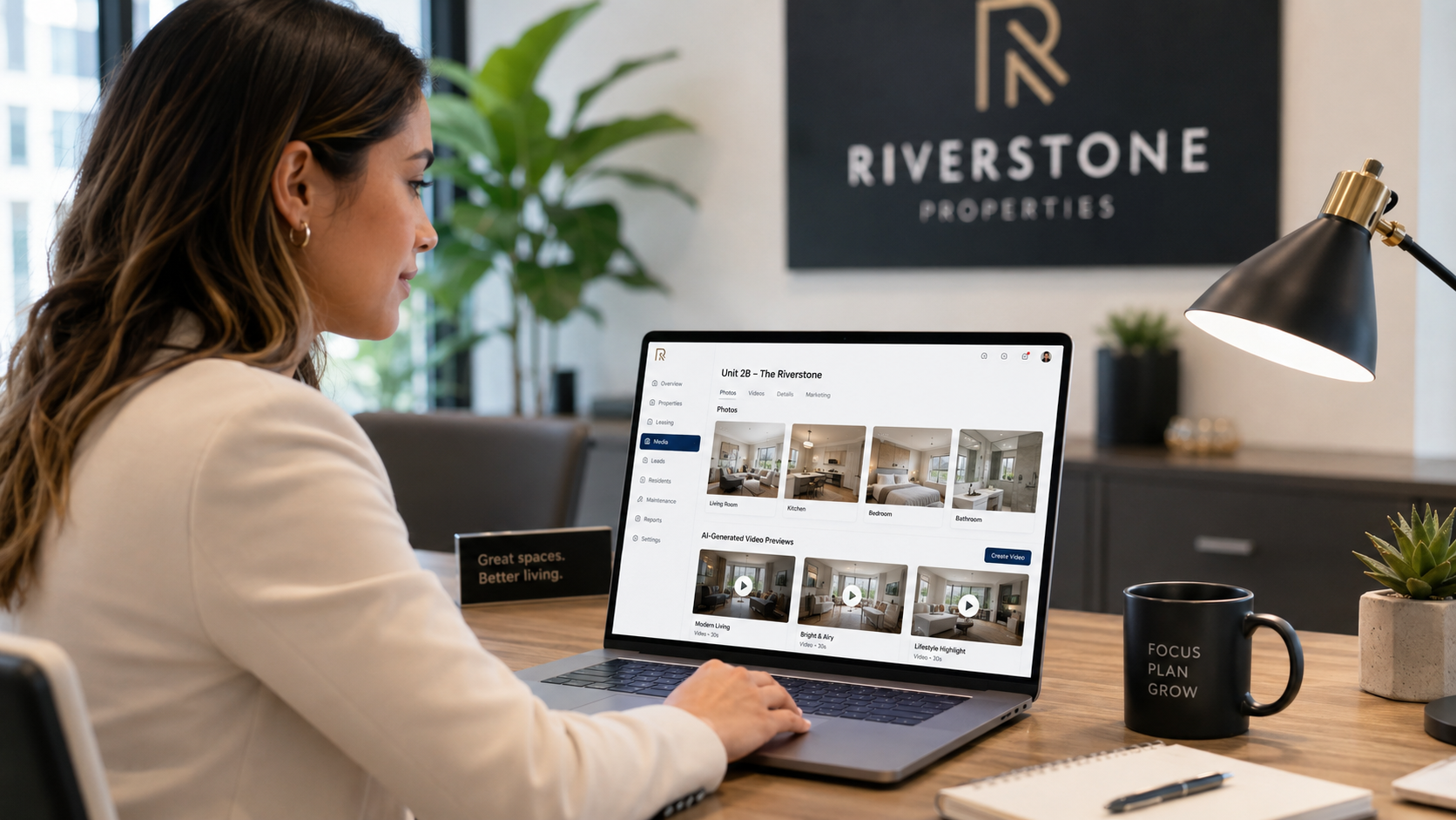 Property manager using AI video to market rental units from existing interior photos