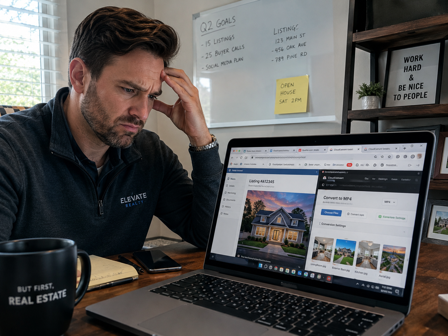 Agent working around export format limitations in a free video tool