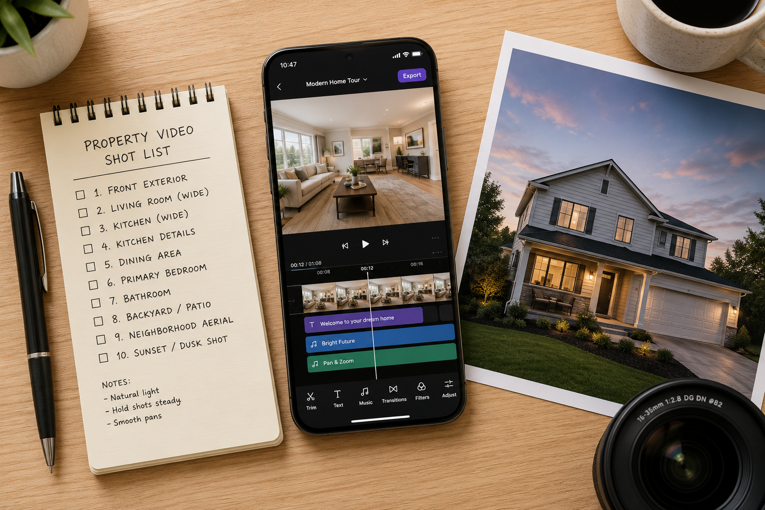 Planning shots for the best real estate animation video maker results