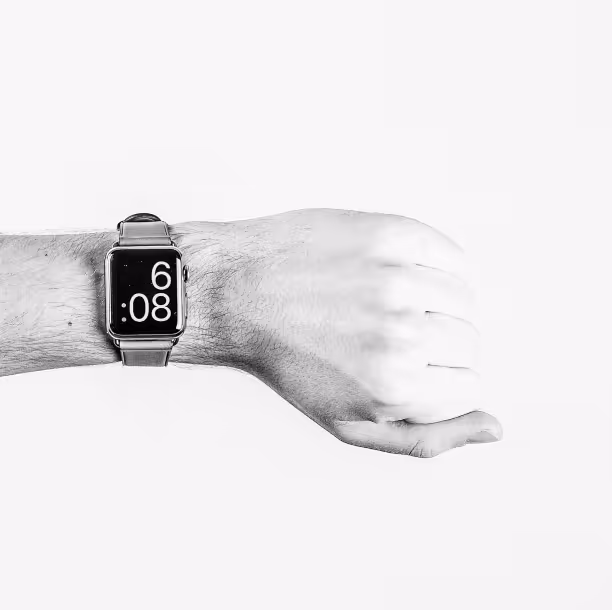 Wrist with digital watch