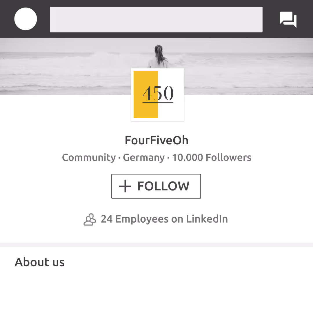 LinkedIn brand identity mockup