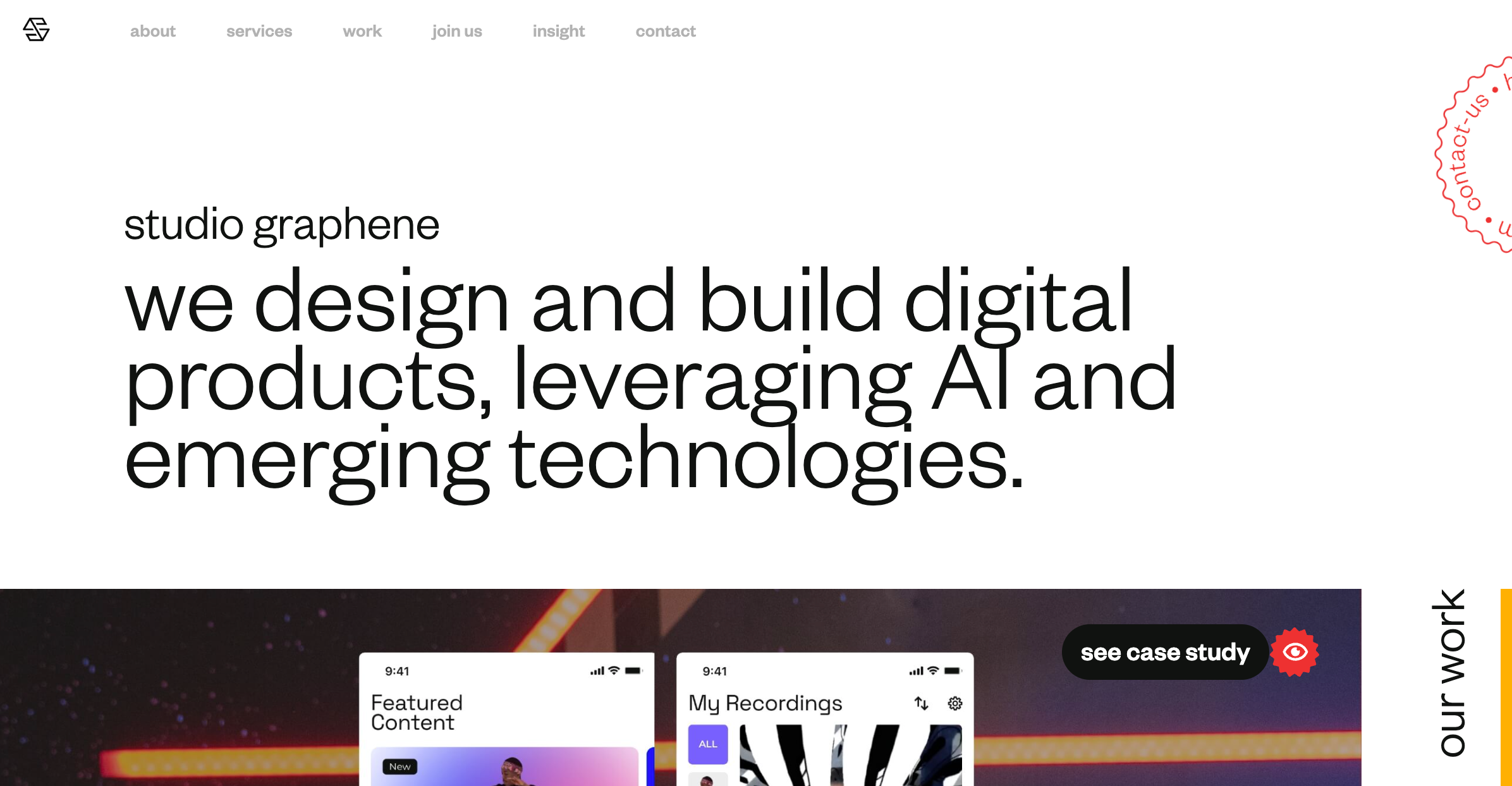 Digital Product Design &amp; Development Agency | Studio Graphene logo