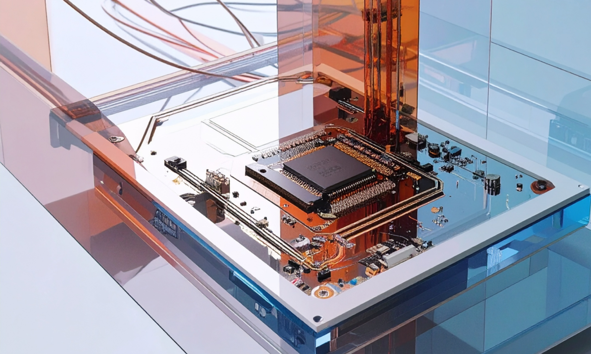 Illustration showing AI models of different sizes with smaller models delivering fast, reliable, and cost-effective results in a business workflow.