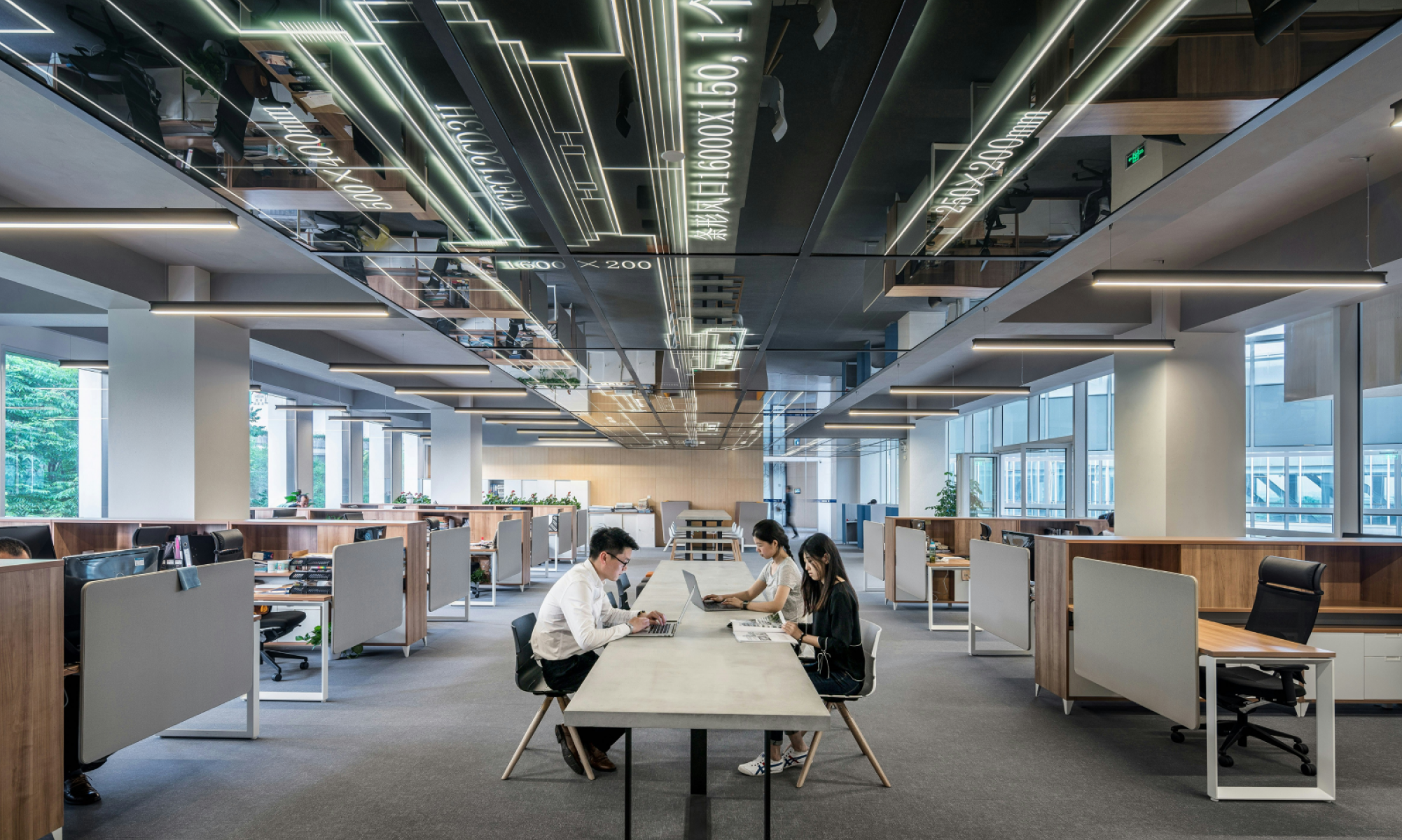 Illustration showing agentic AI operating within a digital product, with humans reviewing key outputs to maintain control and trust