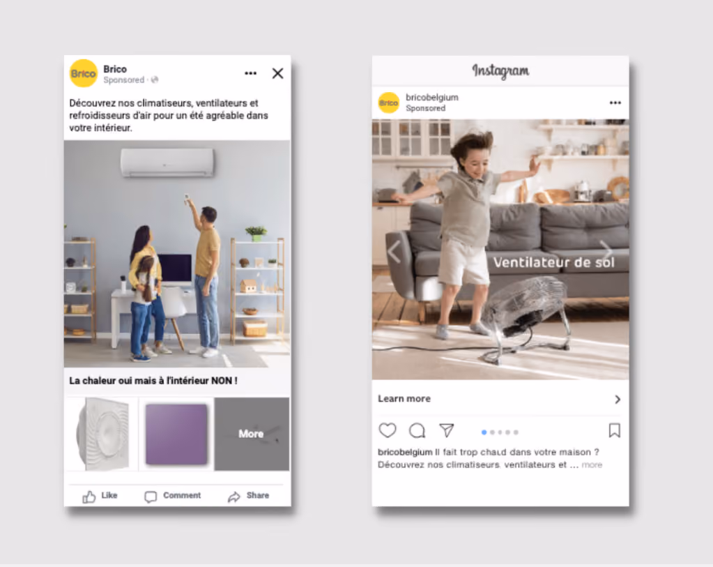 weather targeted ads for Home improvement & DIY store Brico