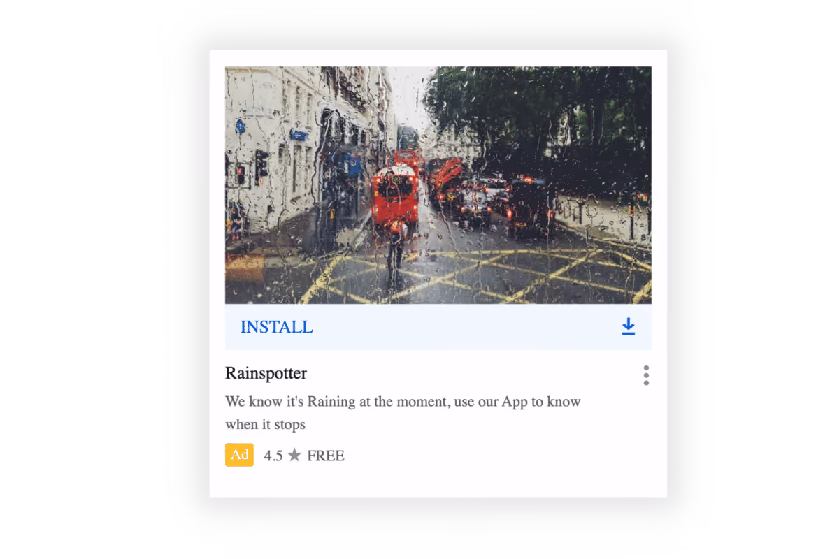 weather targeting android iOS app example