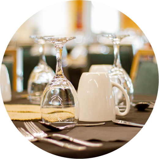 A nicely set table