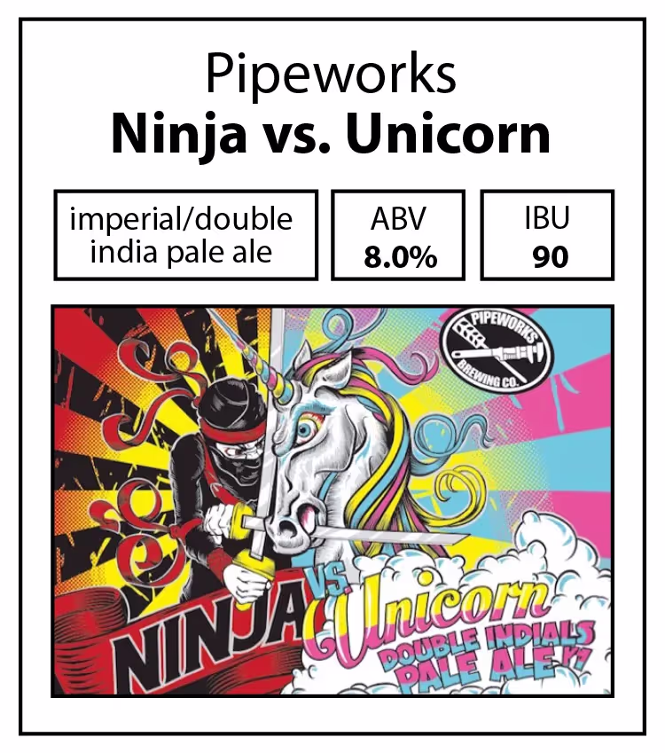Pipeworks-Ninja vs Unicorn