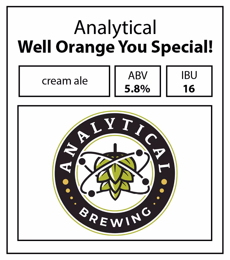 Analytical-Well Orange You Special