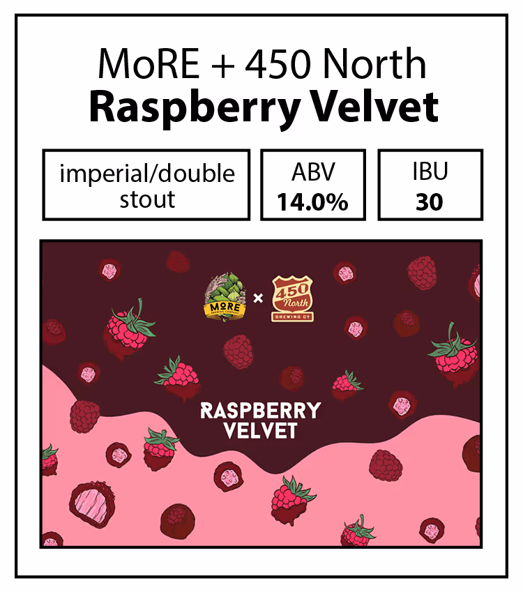 MoRE + 450 North Collab-Raspberry Velvet