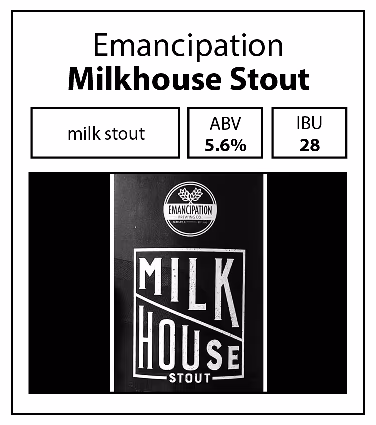 Emancipation-Milkhouse Stout