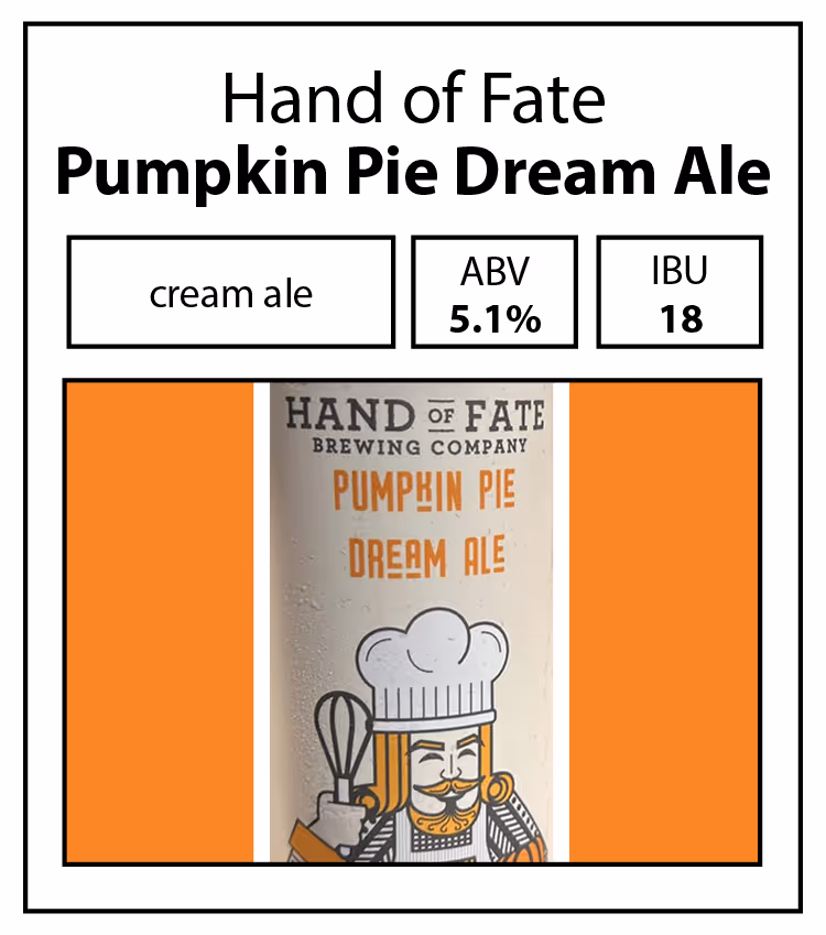 Hand of Fate-Pumpkin Pie Dream Ale