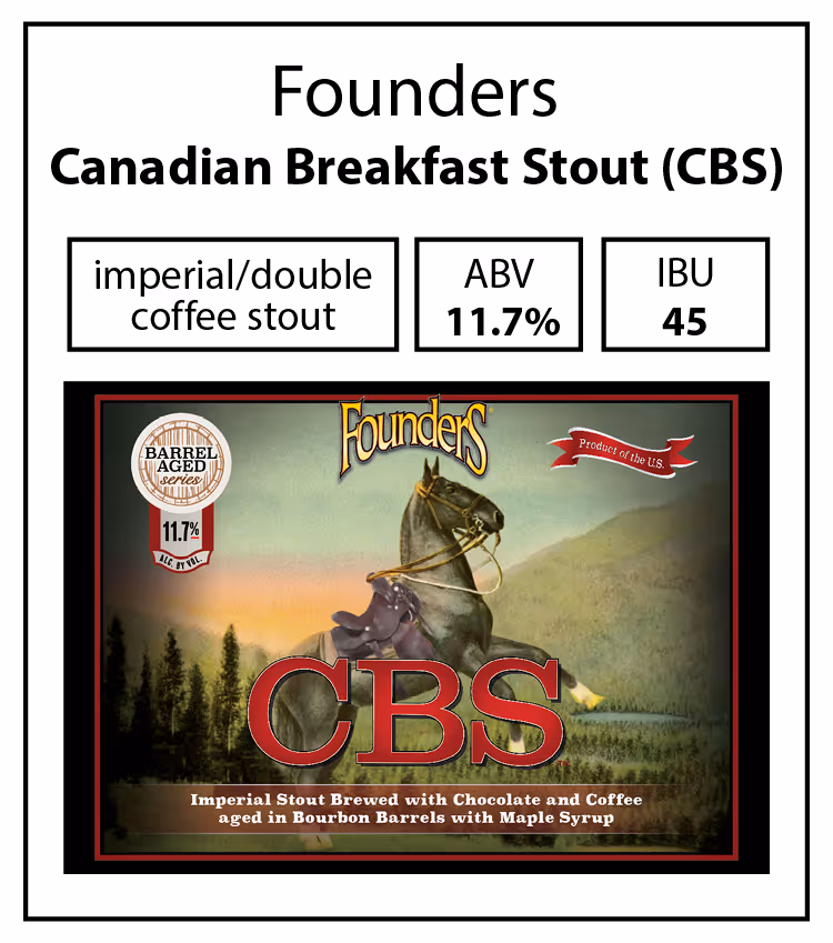 Founders-Canadian Breakfast Stout (CBS) 2019