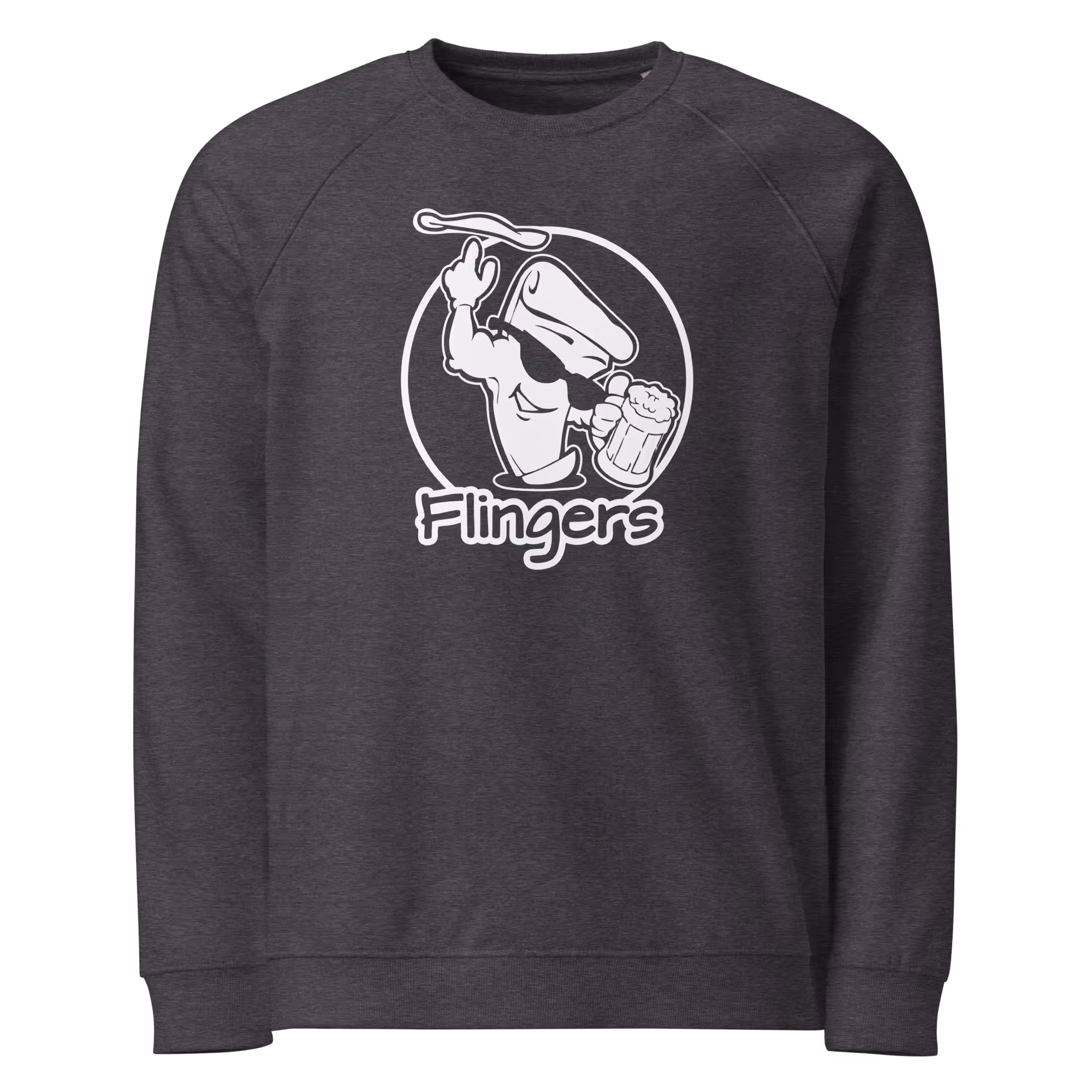 Flingers White Logo Badge Raglan Noodie