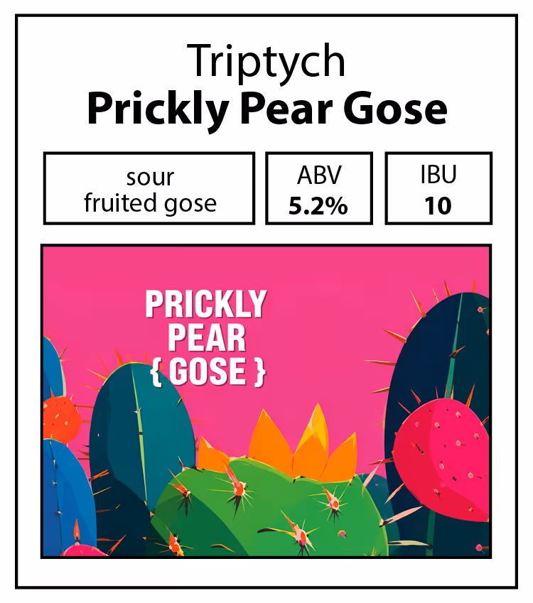 Triptych-Prickly Pear Gose
