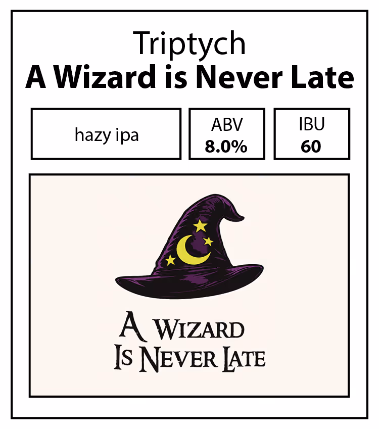 Triptych-A Wizard is Never Late