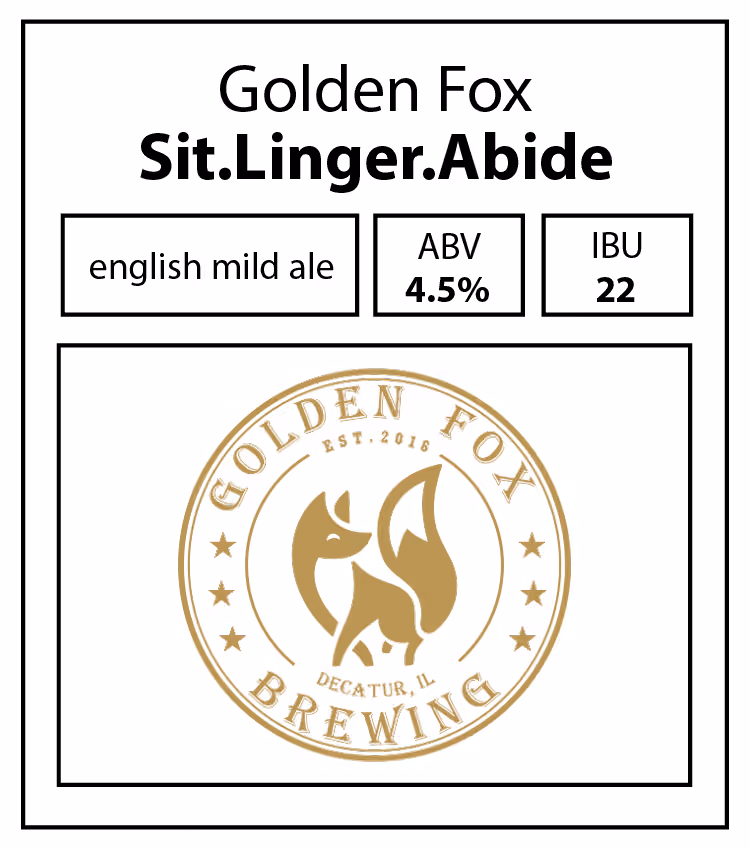 Golden Fox-Sit. Linger. Abide