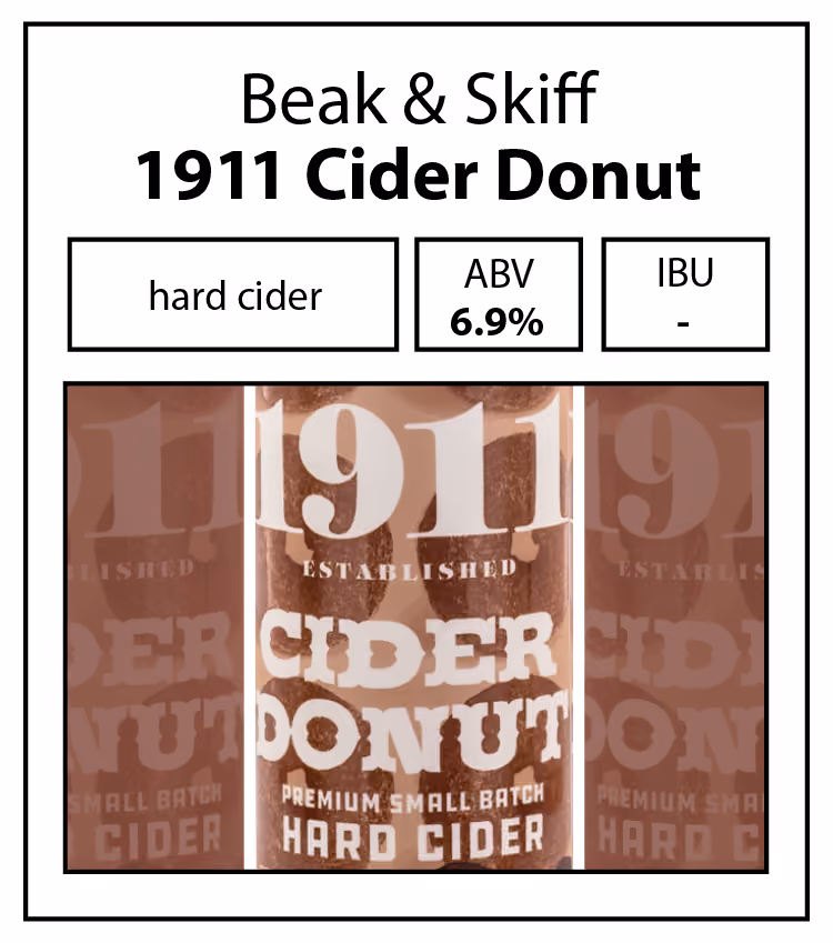 Beak & Skiff - 1911 Cider Donut