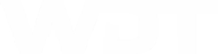 White stylized letters W, P, and T arranged horizontally on a black background.