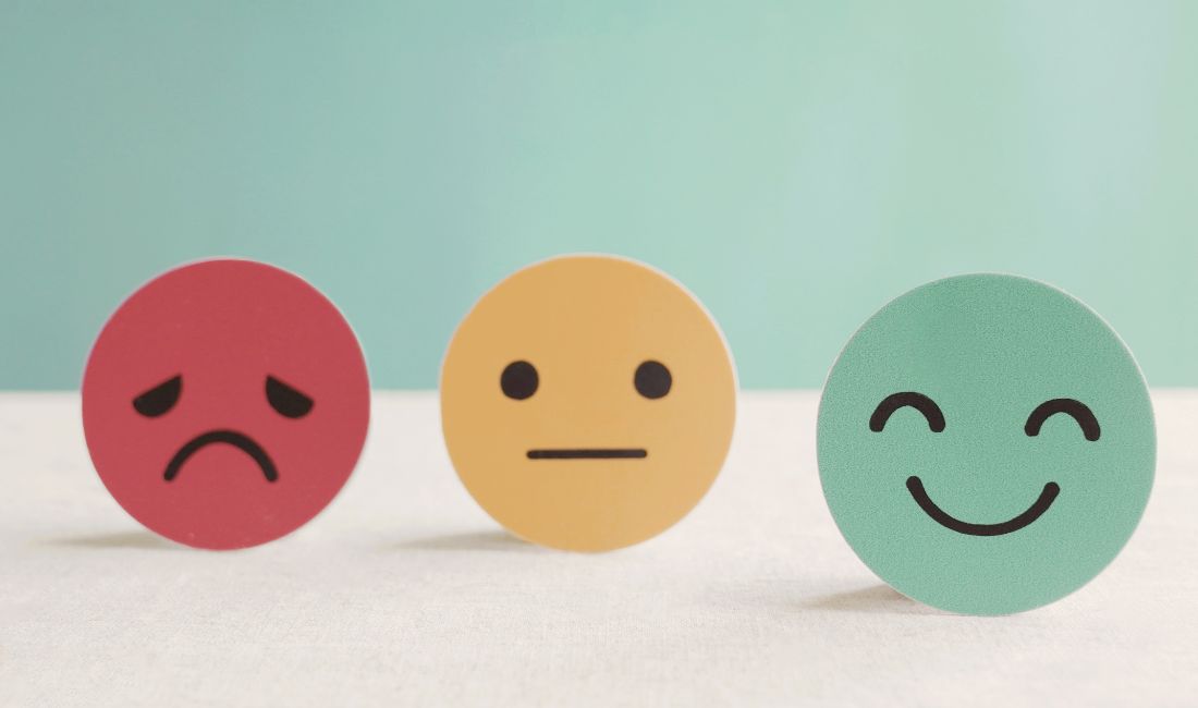 Various Emoticon-Like Faces with Different Emotions