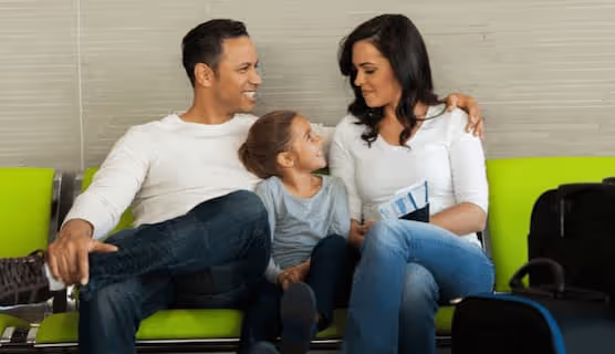 Canadian family reviewing life insurance options