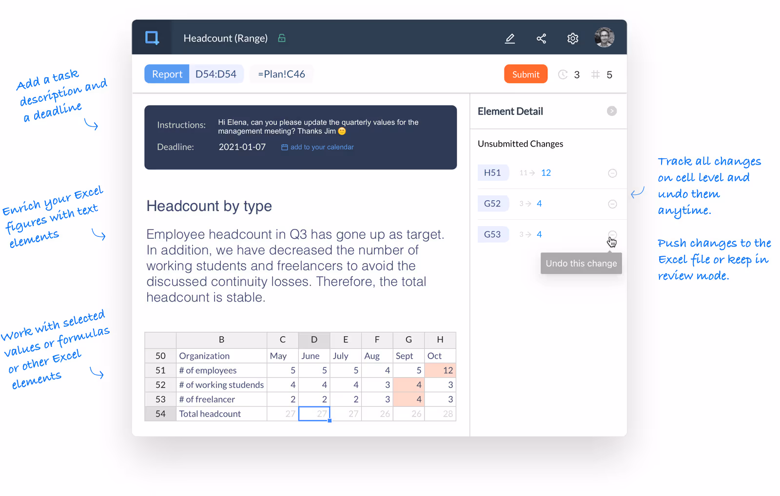 co-authoring excel sheets with Airrange