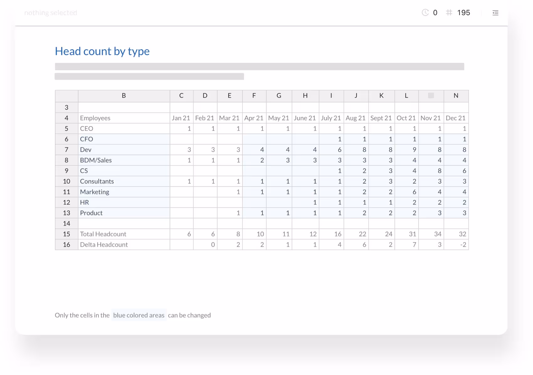 Track changes in Excel