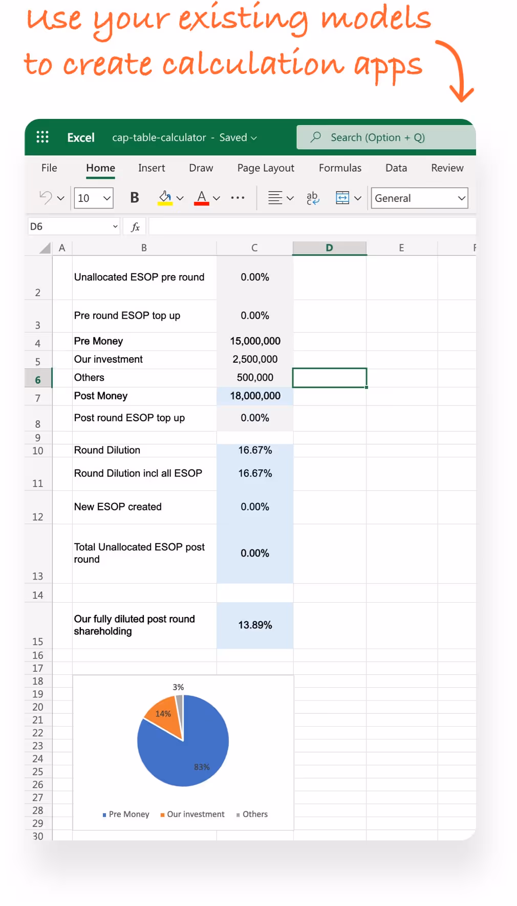 co-author Excel on mobile