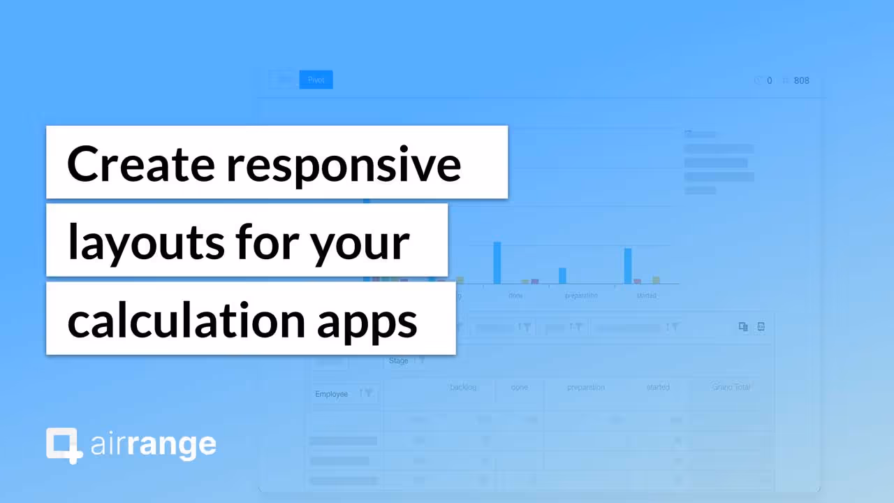 Excel collaboration with Airrange