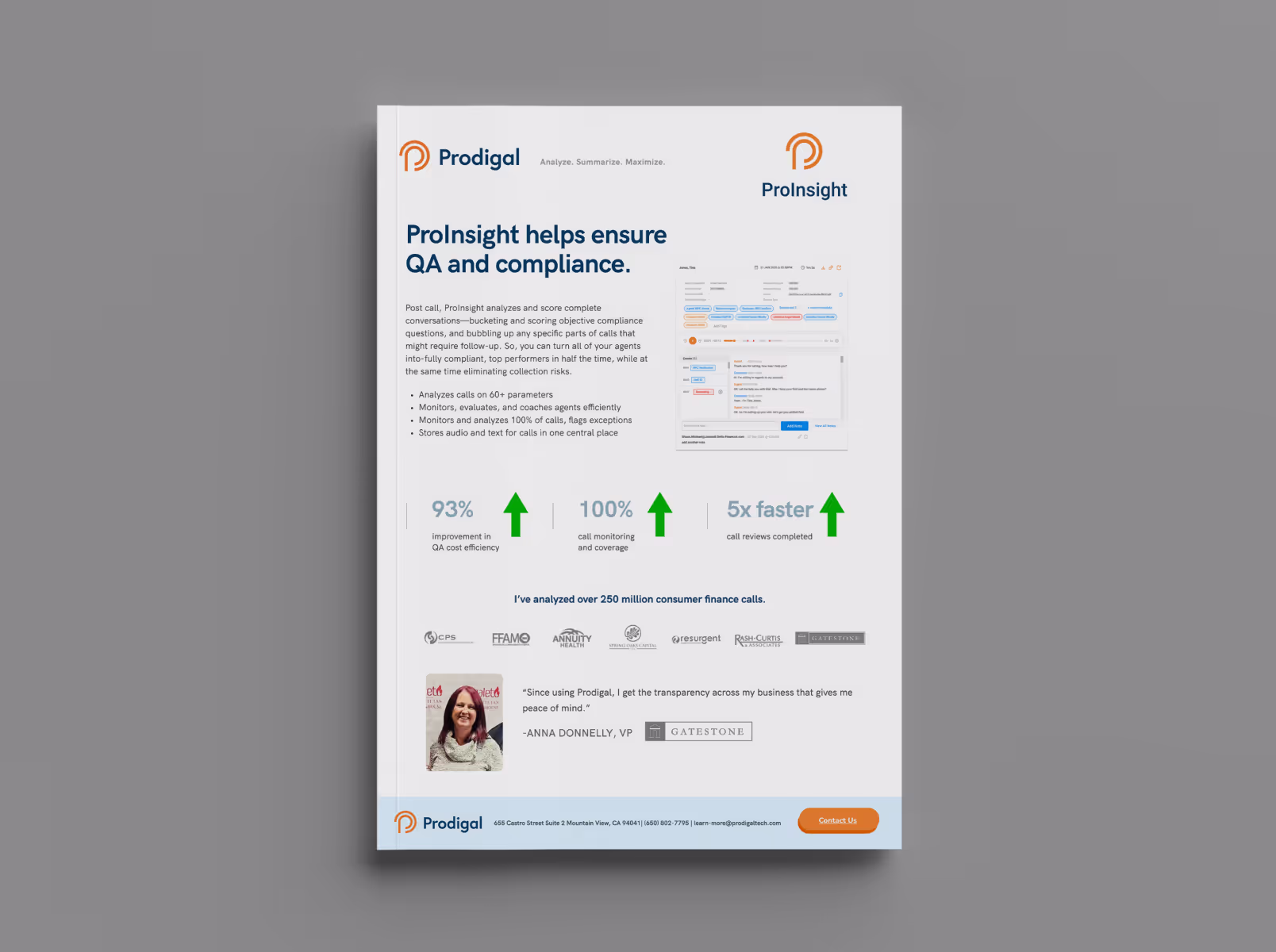 proInsight helps ensure QA and compliance